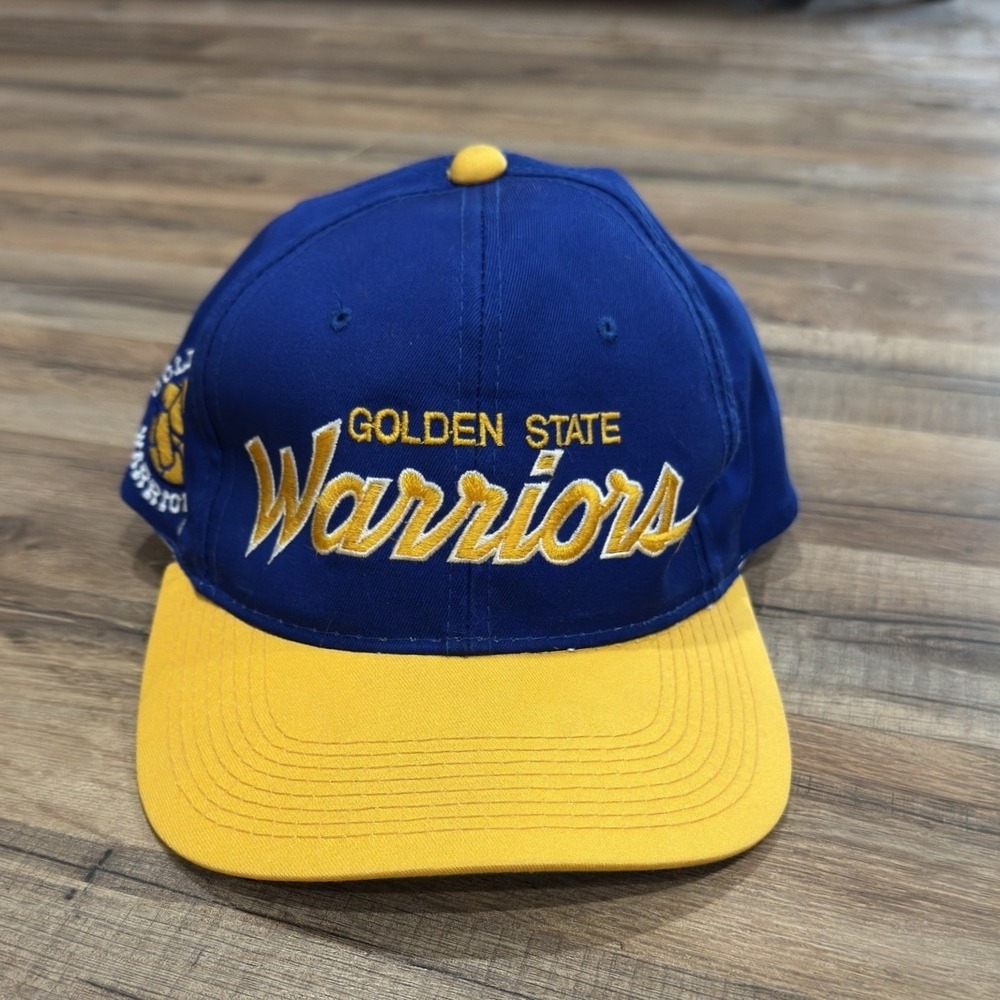Vintage Golden State Warriors Sports Specialties Snapback Hat NBA The Twill Blue
